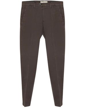 BRIGLIA Broeken ,Bruin ,Katoen Katoenen Blend Chino Broek - Grijs