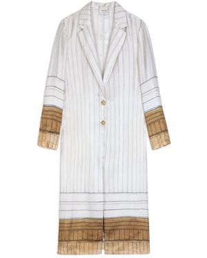 Alysi Jassen ,Wit ,Leer 915063Gesso Coat