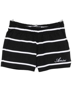 Amiri Striped Sweatshort - Schwarz