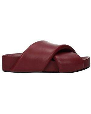 Jil Sander Sliders - Red
