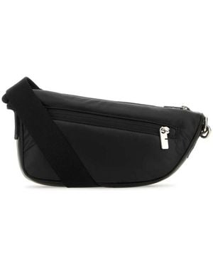 Burberry Tassen ,Zwart ,Leer Shield Crossbody Bag