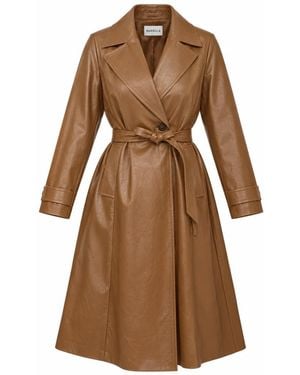 Marella Trench Coats - Marrone