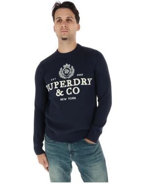 Superdry Round-Neck Knitwear - Blu