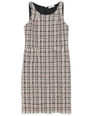 Charlott Weiße ärmellose kleid mit taschen - Grau