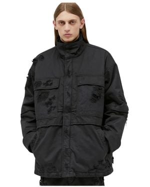 DIESEL Light Jackets - Black