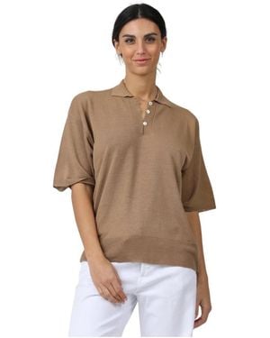 Alpha Studio Polo Shirts - Marrón