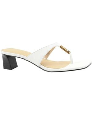 Guess Heeled Mules - White