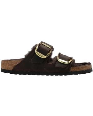 Birkenstock Flat Sandals - Marron