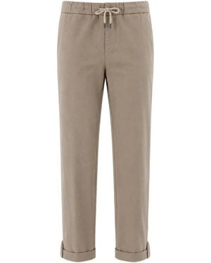 Panicale Gerade Geschnittene Hose - Grau