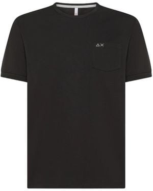 Sun 68 T-Shirts - Black