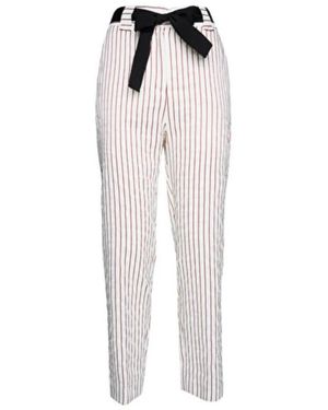 Manila Grace Straight Trousers - White