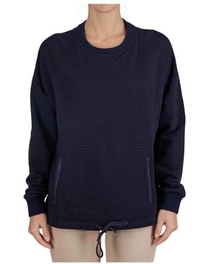 Kiton Cotton Cashmere Crewneck Sweater - Blauw