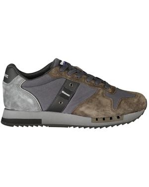 Blauer Queens01/Wax Sneaker - Grau