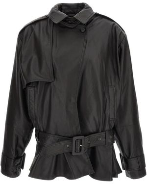 ROTATE BIRGER CHRISTENSEN Leather Jackets - Black
