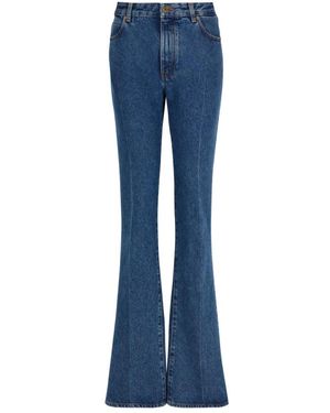 Balmain Straight-Leg Denim Jeans - Blauw