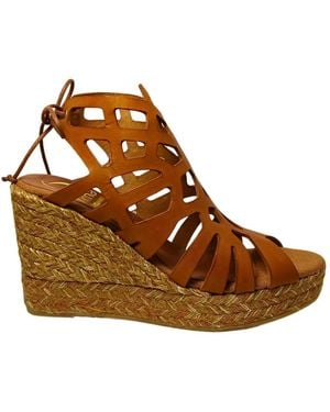 Kanna Wedges - Brown