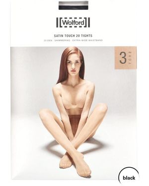 Wolford Satin Touch 20 Strumpfhosen 3Er-Pack - Weiß