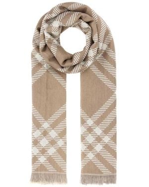 Burberry Winter Scarves - Natural