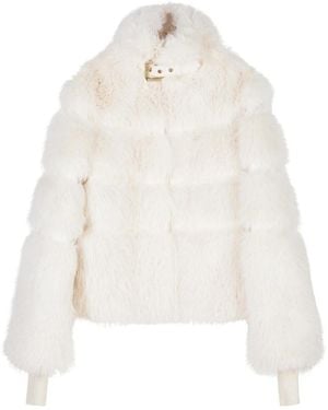Patrizia Pepe Giubbotto Fluffy Corto - Wit