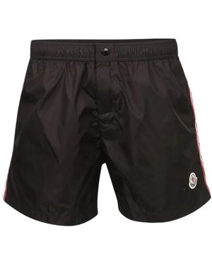 Moncler Logo Patch Zwemshorts - Zwart