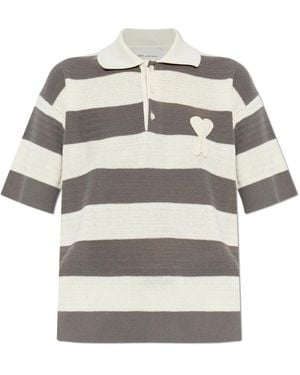 Ami Paris Polo Shirts - Gris