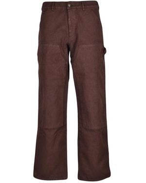 Sky High Farm Straight Trousers - Marrón