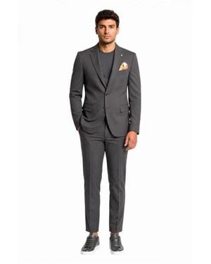 Bharnaba Single Breasted Suits - Nero