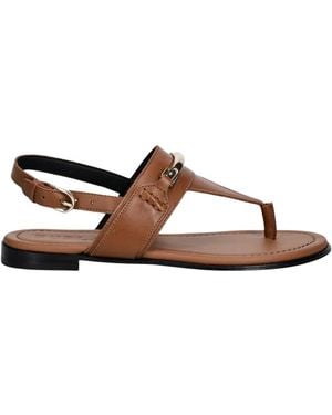 Furla Flache Sandalen - Braun