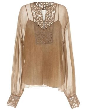 Ermanno Scervino Blouses - Natural