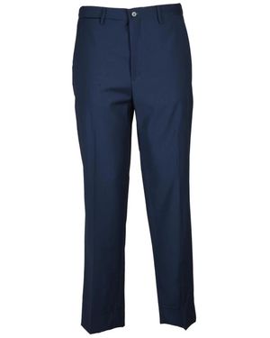 BRIGLIA Wide Trousers - Blue