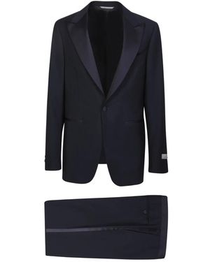 Canali Single Breasted Suits - Blue