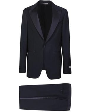 Canali Single Breasted Suits - Blue