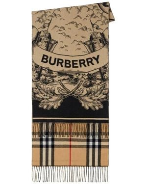 Burberry Winter Scarves - Natural