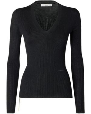 Fendi Truien & Vesten ,Zwart ,Pullover