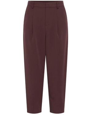 Kaffe Cropped Trousers - Morado