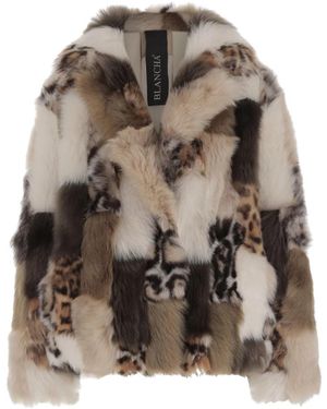 Blancha Faux Fur & Shearling Jackets - Brown