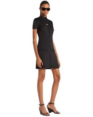 Courreges Logo Pocket Dress - Schwarz