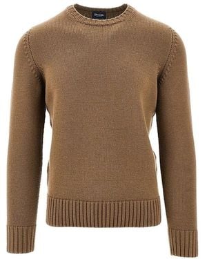 Drumohr Round-Neck Strickwaren - Braun