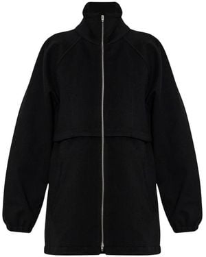 Jil Sander Wolljacke Mit Stehkragen - Schwarz