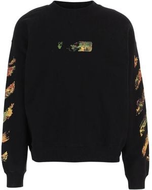 Off-White c/o Virgil Abloh Hoodies & Sweatvesten ,Zwart ,Katoen Spices Arrow Sweatshirt