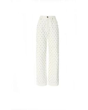Pinko Wide Trousers - White