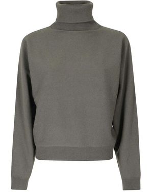 Vince Truien & Vesten ,Groen ,Wol Dolman Turtleneck - Grijs