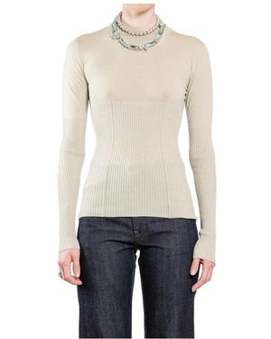 Jil Sander Round-Neck Knitwear - Bleu