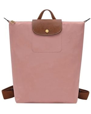 Longchamp Original Faltbarer Stoffrucksack Rosa Tee - Pink