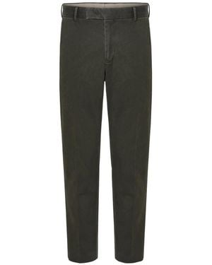 PT Torino Dunkelgrüne Chino Hose - Grau