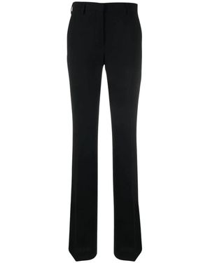 Dries Van Noten Broeken ,Zwart ,Leer Geklede Broek