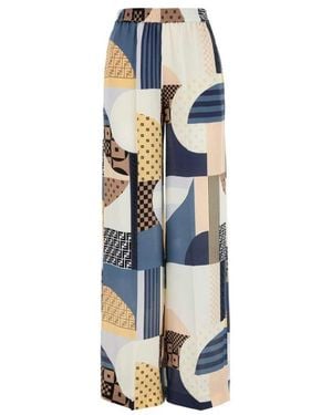 Fendi Wide Trousers - Blue