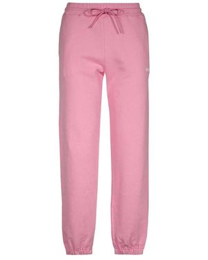 MSGM Broeken ,Roze ,Katoen Cotton Logo Trainingsbroeken