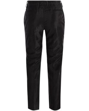 PT01 Broeken ,Zwart ,Katoen Tailored Front Crease Broeken