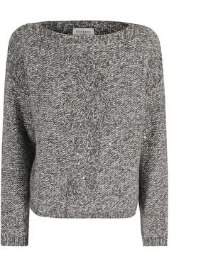 Ermanno Scervino Knitwear > round-neck knitwear - Gris